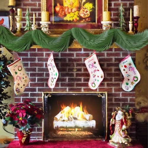 Wilson-Artificial-Mountain-Pine-Deluxe-Garland-9-Feet-Artificial-Greenery-Garland-for-Table-Mantle-Wall-Indoor-Outdoor-Christmas-Decorations Wilson Artificial Mountain Pine Deluxe Garland 9 Feet Artificial Greenery Garland for Table Mantle Wall Indoor Outdoor Christmas Decorations