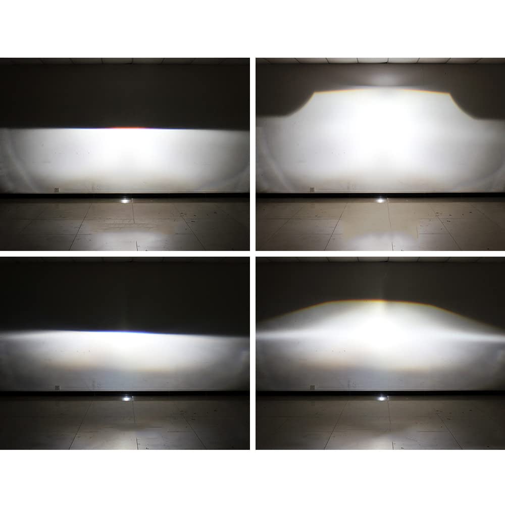 Mincar Lente De Proyector De 2.5 Pulgadas Compatible con Faros Delanteros De Coche Bi-Xenón Bombilla HID H1 para Reemplazo De Faros Delanteros Automáticos 2 Uds
