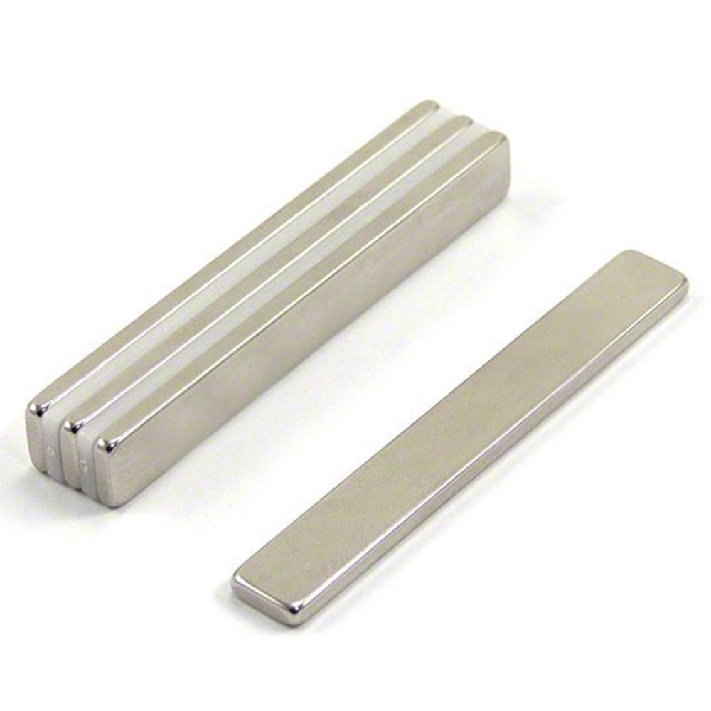 N42 Magnete Neodimio Per Arti, Mestieri, Produzione Di Modelli, Fai -Da -Te, Hobby, Ufficio E Casa - 75mm x 10mm x 3mm Di Spessore - 12,4kg Di Tiro - Pacchetto Di 80