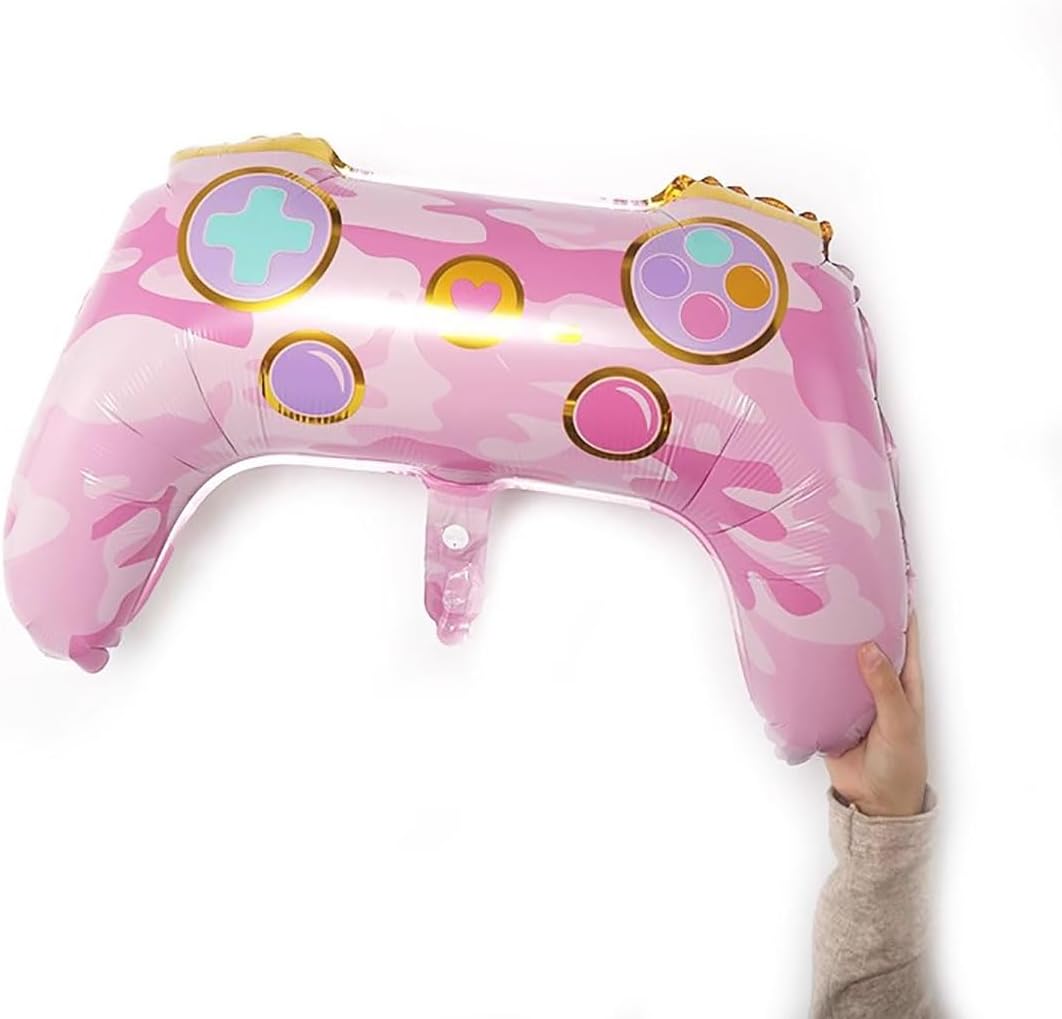 Video Game Balloons,4 PCS 26 Inch Gamer Girl Birthday Party Decorations image 4