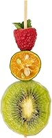 Vista 11 de Púas de bambú de 7.5 pulgadas, 100 púas desechables para aperitivos, resistentes, diseño triangular, púas de madera de bambú natural