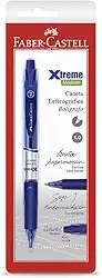 Esferográfica Xtreme Retrátil 1.0, Faber-Castell, SM/XTRT10AZ, Azul