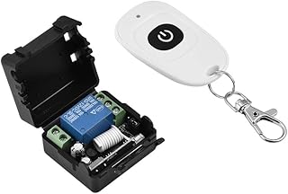 Wireless Relay Remote Control Kit, DC 12V 315MHz Wireless RF Remote Control Switch Transmitter with One Channel Relay Receiver for Automobile Household Appliances Alarm System