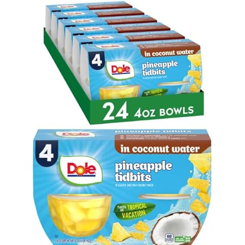 Dole Pineapple Tidbits in Coconut Water Cover