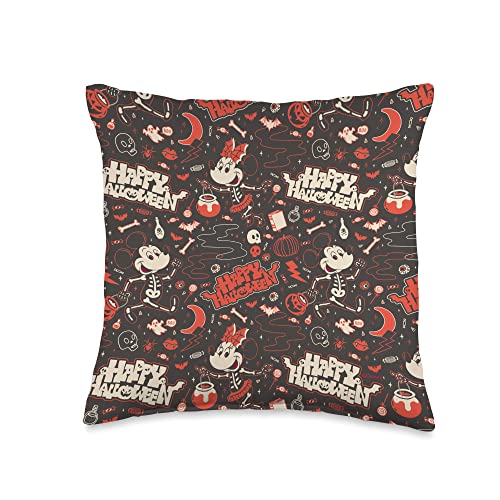 Coussin Mickey Minnie Halloween squelettes throw pillow multicolore - 2