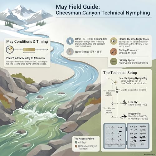 Cheesman Canyon Fishing Report (May 2026) - Better Bugs, Clear Water, and a Canyon That Still Grades Hard