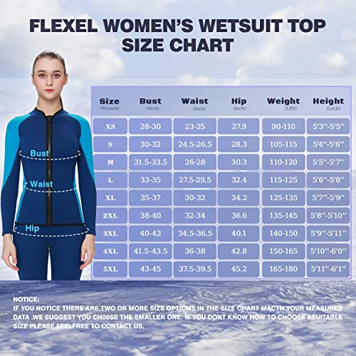 Camisola de mergulho masculina FLEXEL, roupa de mergulho feminina para clima frio, jaqueta de neopre