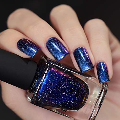 Image of ILNP Unfazed - Blue, Purple Duochrome Holographic Nail Polish