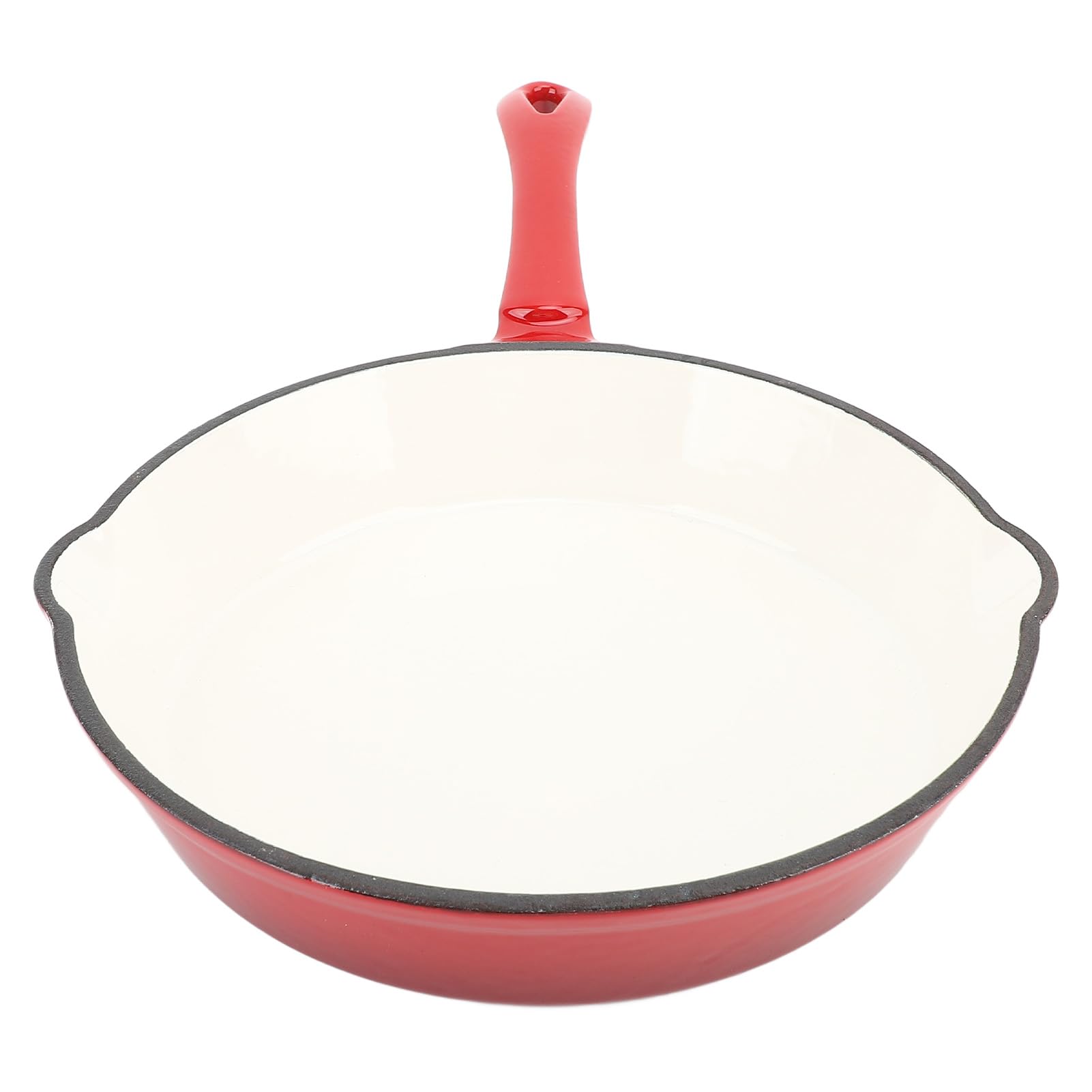 Emaillierte Bratpfanne, nicht stehende emaillierte Gusseisen -Pfanne Gusseisen Emaille Kochgeschirr Küche Bratenpfanne für Küchencamping Kochen (16 cm)