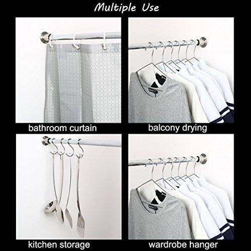 sourcing map 2stk. Edelstahl Schrank Kleiderschrank Stange Halterung Halter Flansch Buchse 32mm