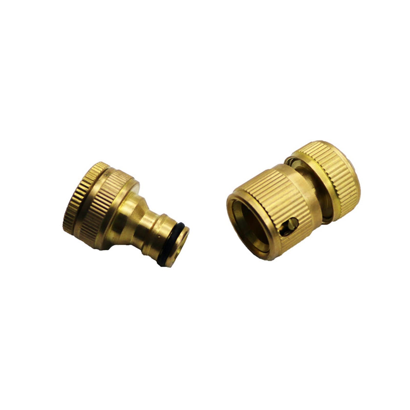 Adaptador de fontanería de jardín 5 juegos de accesorios de conexión de grifo de latón Accesorios de manguera de sello Lavadora industrial Accesorios de pistola de agua Sistema de riego