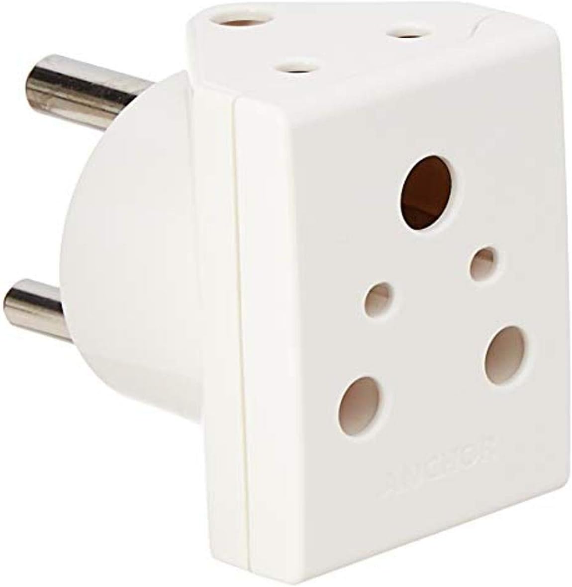 Anchor by Panasonic 16A Pilot 3 Pin Plug | Pilot 3 Pin Multiplug Plug for Home & Office Appliances | (3166, White)
