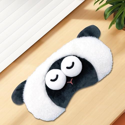 Vista 84 de PERFECTSIGHT Mascarillas para dormir, lindas cubiertas de felpa para dormir, ligeras, ajustables, de piel sintética, para mujeres y hombres