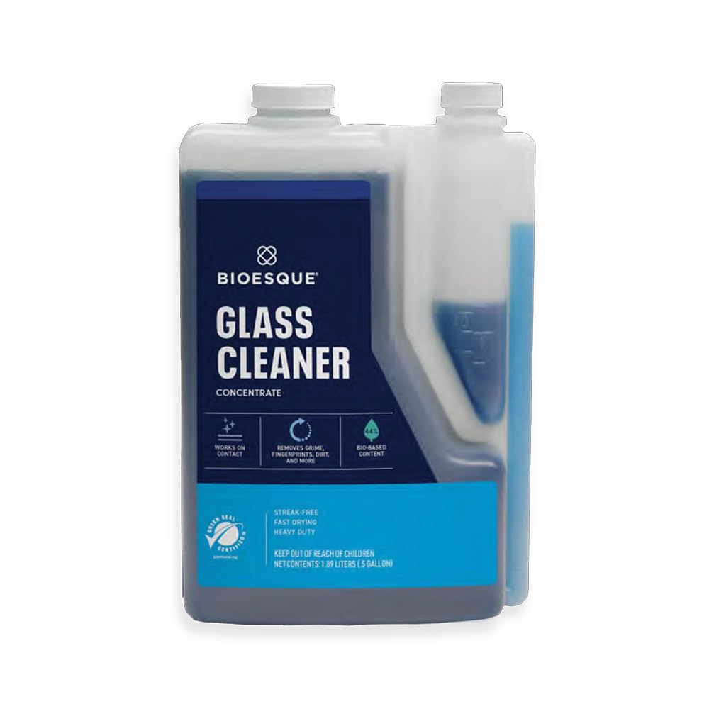Bioesque Glass Cleaner Concentrate, 64 Fluid Ounce (Pack of 1)