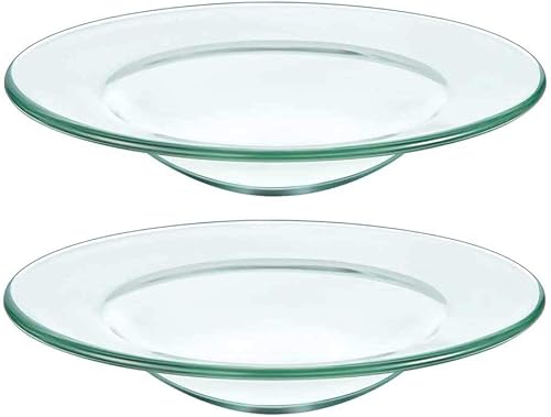 2 lámparas eléctricas de repuesto para platos de vidrio, calentadores de aceite, para aromaterapia, variables, transparentes