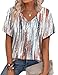 Alaroo Womens Summer Tops 2026 Trendy Tshirts Shirts Tie Dye Short Sleeve Beach Vacation Clothes Floral Print 08 L
