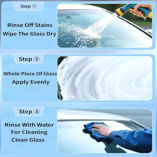 Q4 Glass Guard, Qifor Glass Cleaner, Hand-Held Glas-s Emulsion Cleaner, Oil Film Remover for Car Windshields and Windows (1)