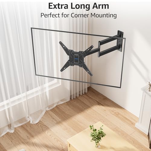 Image of MOUNTUP Long Arm TV Wall Mount for Most 32-65 Inch TVs, Corner TV Mount Full Motion with 31.3 inch Long Extension, Swivel & Tilt Articulating Bracket, MAX VESA 400x400mm, Holds up to 99 lbs
