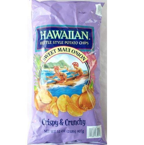 Hawaiian Kettle Style Sweet Maui Onion Potato Chips 32oz
