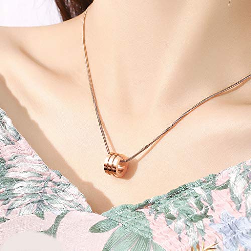 Collier personnalité créative pendentif bague géométrique haut de gamme