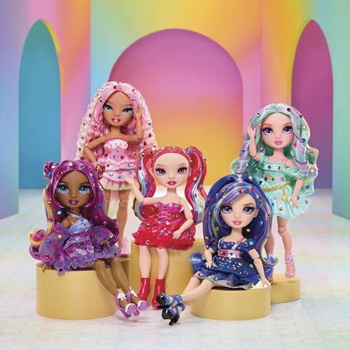 Muñeca Rainbow High Be Dazzling Adeline Rose rosa miniatura 6