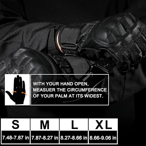 Image of WTACTFUL Tactical Gloves Men Women, Touchscreen Reinforced Palm | Durable Microfiber Leather, Breathable, Adjustable Wrist, for Airsoft Paintball Motorcycle ATV MTB Cycling Hiking Work