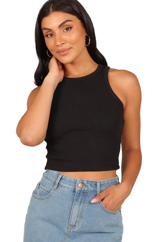 Image of Toochki Tops for Women Crop Top for Women's Tank Activewear Tee Sports Western Casual Cotton Camisole Pack of 2 Combo