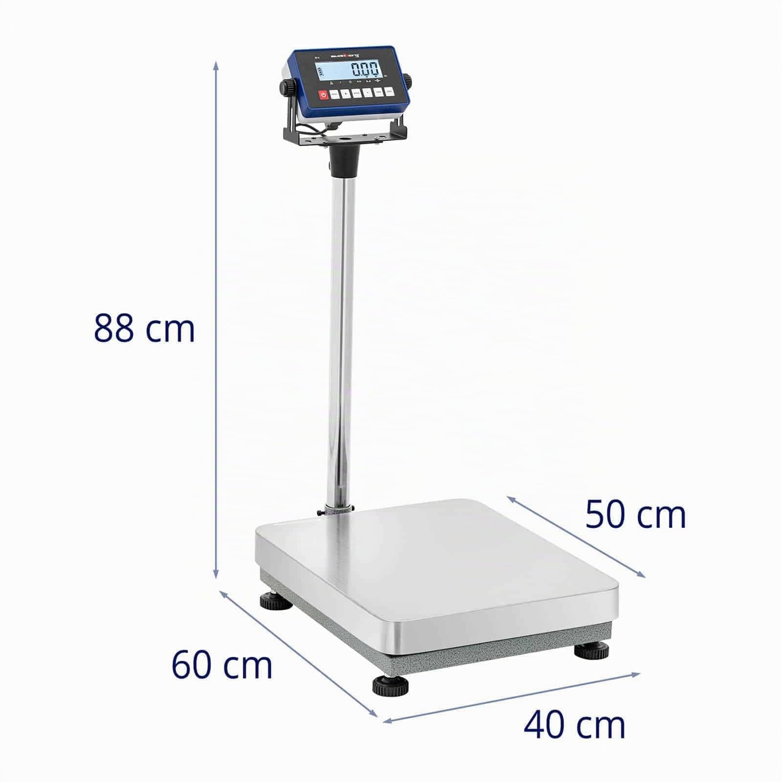 Steinberg Systems SBS-PF-150/5 Balance plateforme Balance industrielle Balance au sol 150 kg / 0,005 kg 400 x 500 x 122 mm Kg/lb