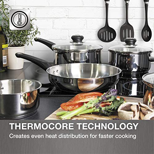 Morphy Richards Equip 3 Piece Pan Set-Stainless Steel, Set of 3 4 Gallery Image