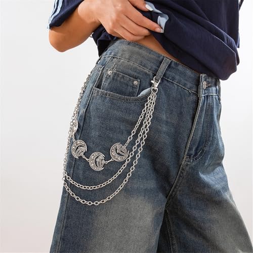 Tassels Chain Belt Personality Charm Belt Durability Metal Chain Trendy Belt for Fashion Enthusiasts4
