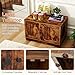 PETSITE Cat Litter Box Enclosure, Modern Hidden Litter Box Furniture with Double Doors, Side Entry, Cat House, Side End Table, 31.5 x 20 x 20 Inches (Rustic Brown)