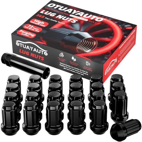 Image of OTUAYAUTO M12x1.25 24PCS Spline Lug Nuts -Replacement for 1998-2024 Nissan Frontier, 2004-2024 Titan, 1987-2014 Pathfinder, 2005-2015 Armada, 2000-2015 Xterra, 2014-2022 Urvan, Np300 Aftermarket Wheel