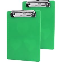 Small Clipboards A5 6x9 Inch,Mini Clipboard with Ruler, Memo Size Clip Boards, Half Letter Size Holder for Nurses, Students, Kids & Office Green
