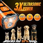Dog Bark Deterrent Device, 3X Ultrasonic Anti Barking, 6 Training Modes 23 FT Range Barks No More Indoors Outdoors Behavior Correct Safe & Humane Rechargeable Compact Bark Control for Dogs - Image 2