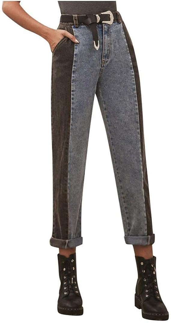 Amazon デニム パンツ 大きいサイズ レディース 裏起毛 魔法の美ライン ストレッチ スキニーデニム ミッドライズ スキニージーンズ レディース 裏起毛 ジーンズ ストレッチ ロング丈 秋冬 パンツ Babsully ジーンズ パンツ レディース デニム 大きいサイズ ストレート
