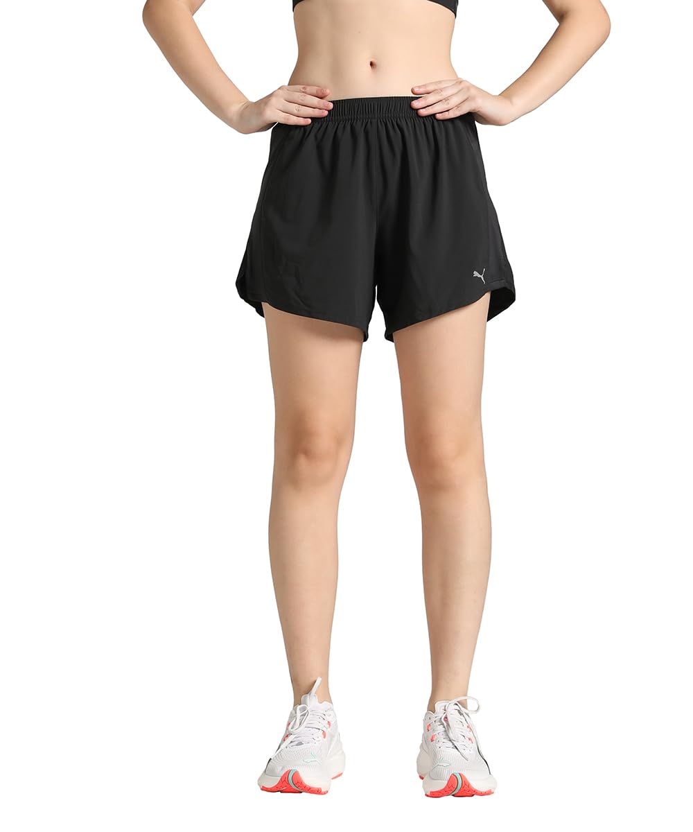 PUMA Womens Velocity 5" Running Shorts Black Size XS