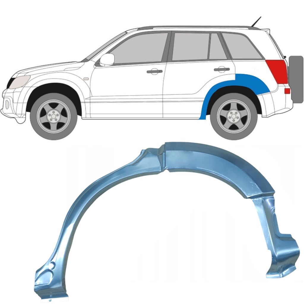 Reparaturblech Kotflügel hinten für Suzuki Grand Vitara 2005-2014 / Links