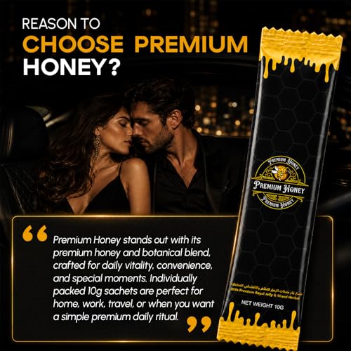Miel pura natural premium con polen de abeja (Pack de 18) miniatura 6