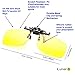 iLumen8 Best Shooting Glasses Night Driving Yellow UV Clip-Fit-Over Prescription
