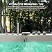 Empava 59” Whirlpool Bathtub, Jetted Tub with Light,SPA Hydromassage with Chromatherapy,Acrylic,3-Side Apron,White