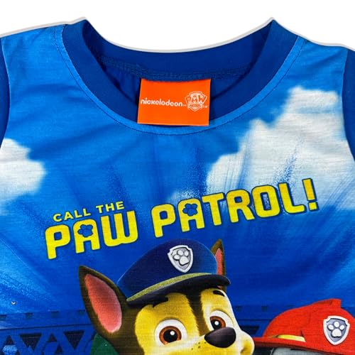 Paw Patrol Boys Marshall, Rubble,Chase and Skye Pajama Set (Grey/Royal, 12M)3