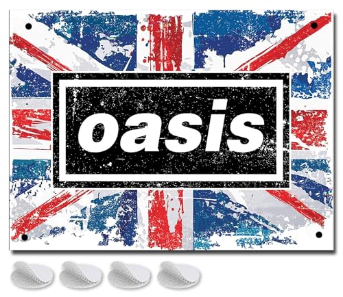 Oasis Merchandise   Póster de metal para decoración de habitación, 20 x 15 mm, letrero de pared o puerta, regalo para cueva de hombre, bar o pub