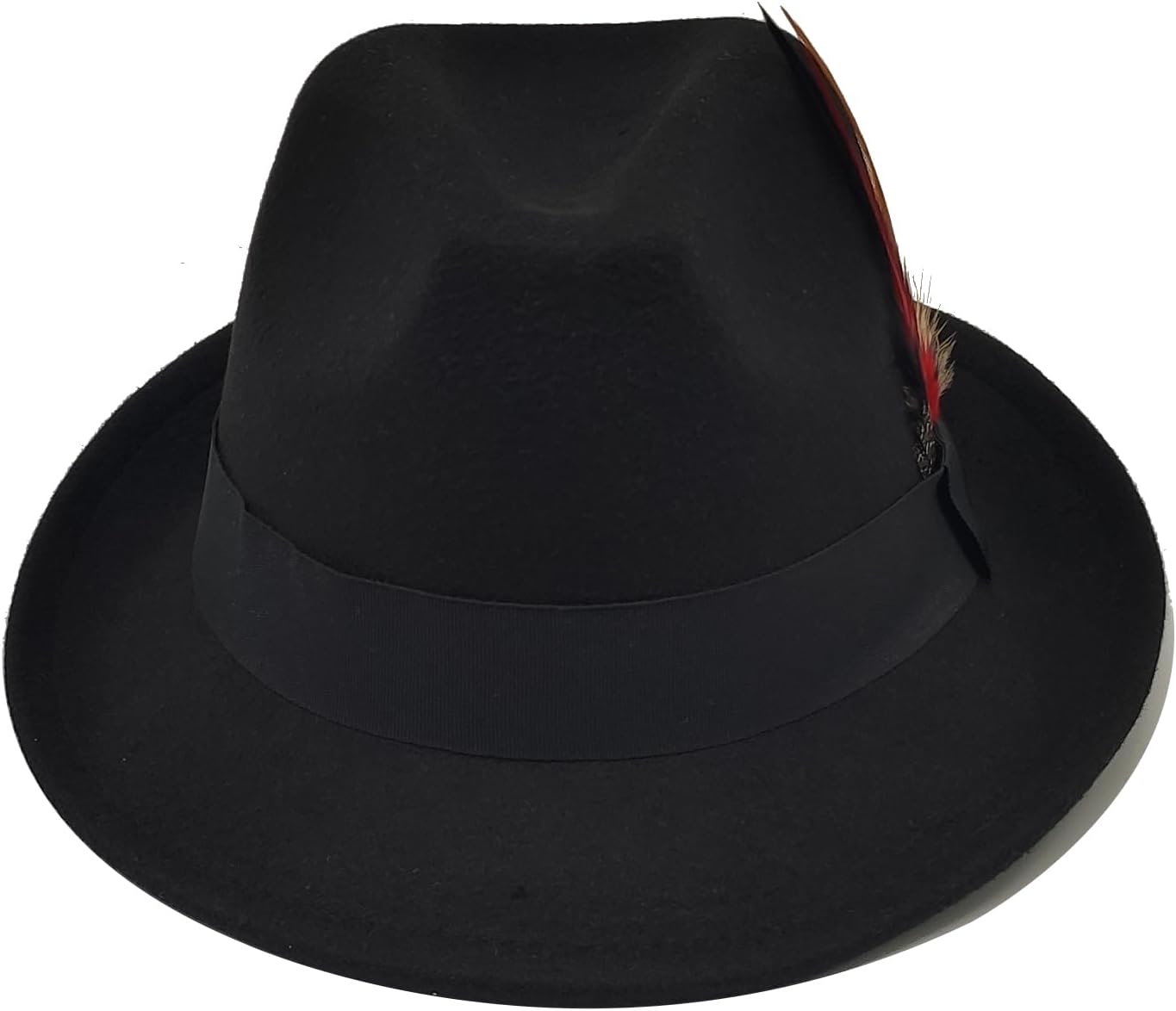 Unisex Trilby Hats Classic Fedora Hats for Women Men Dress Hats Felt Short Brim Fedoras Hat Panama Hat with Band - Image 3