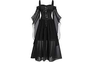 Renaissance Dress for Women Plus Size Halloween Gothic Medieval Costume