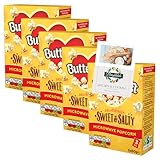 Microwave Popcorn Bundle with Butterkist Sweet & Salted Microwave Popcorn (3 x 60g) 5 Pack + Brightdale Kitchen Booklet