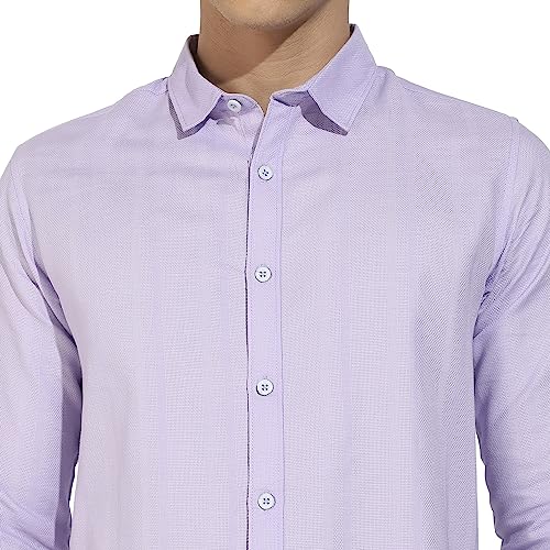 Image of CAHOOT Men's Button Up Regular Fit Shirt for Casual Wear | Regular Sleeve | Spread Collar | Button Closure | Shirts Crafted with Comfort Fit for Everyday Wear