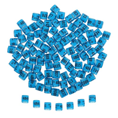 Gogogmee 100pcs Racing Pigeon Anklet Leg Bands Poultry Foot Bands for Homing Pigeons