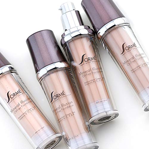 Sorme Mineral Illusion Foundation - Oil Free Liquid Foundation With Non-Chemical Sunscreen Protection #TOP5
