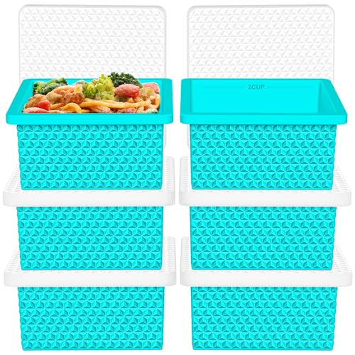 8 Pack - Moldes de cubos de hielo de silicona con tapa miniatura 3