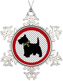 Scottish Christmas Dog Christmas Pewter for Christmas Decoration L